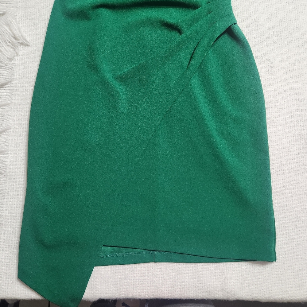 Guess Asymmetrical Green Dress Size 8 - Picture 4 of 14
